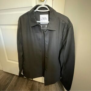 Zara Black Water Repellent Jacket Size M
